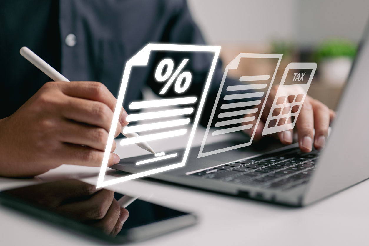 Man Doing Accounting Digitally