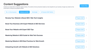 AI CMS Dashboard