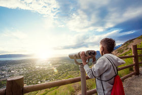 A breath-taking view from a mountain top