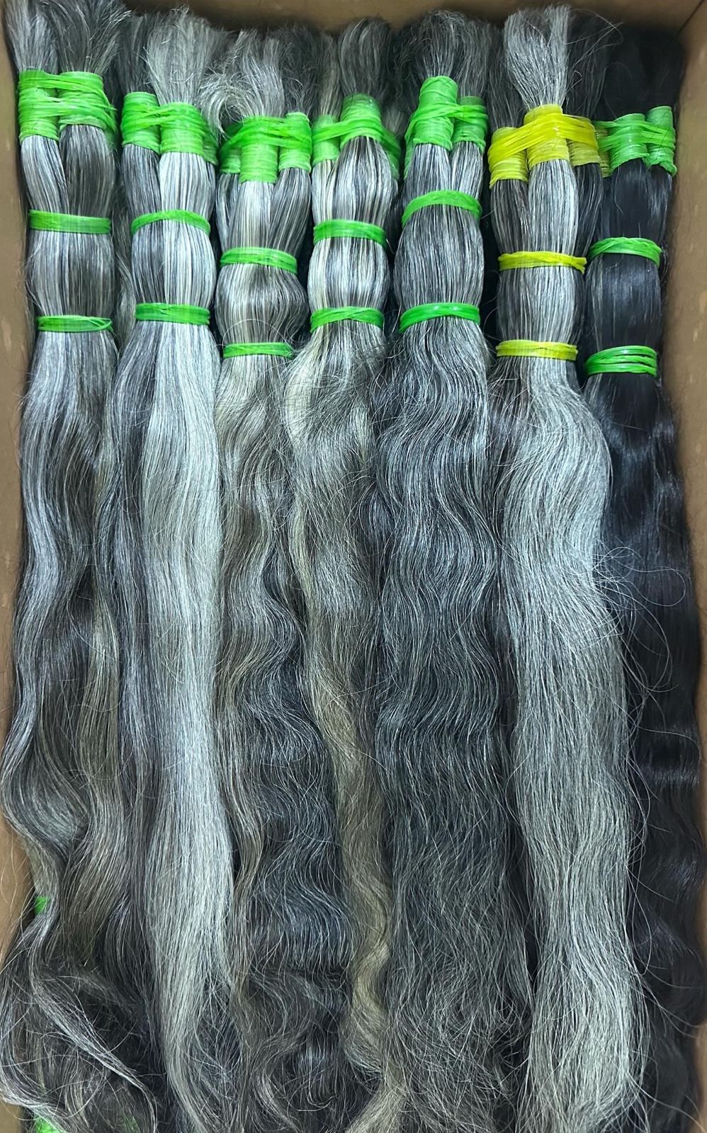 Grey Human Hair Bulk
