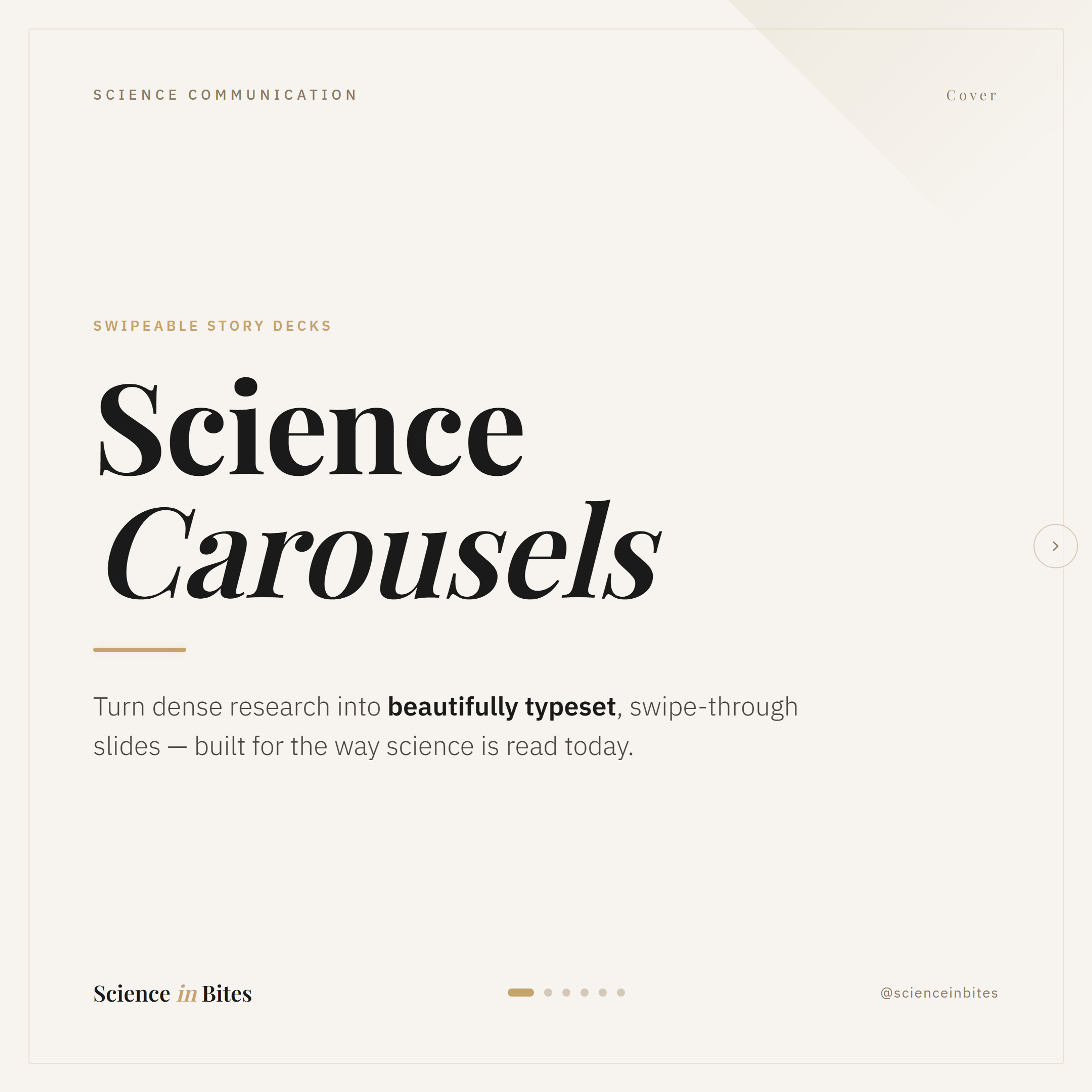 Science Carousel Generator