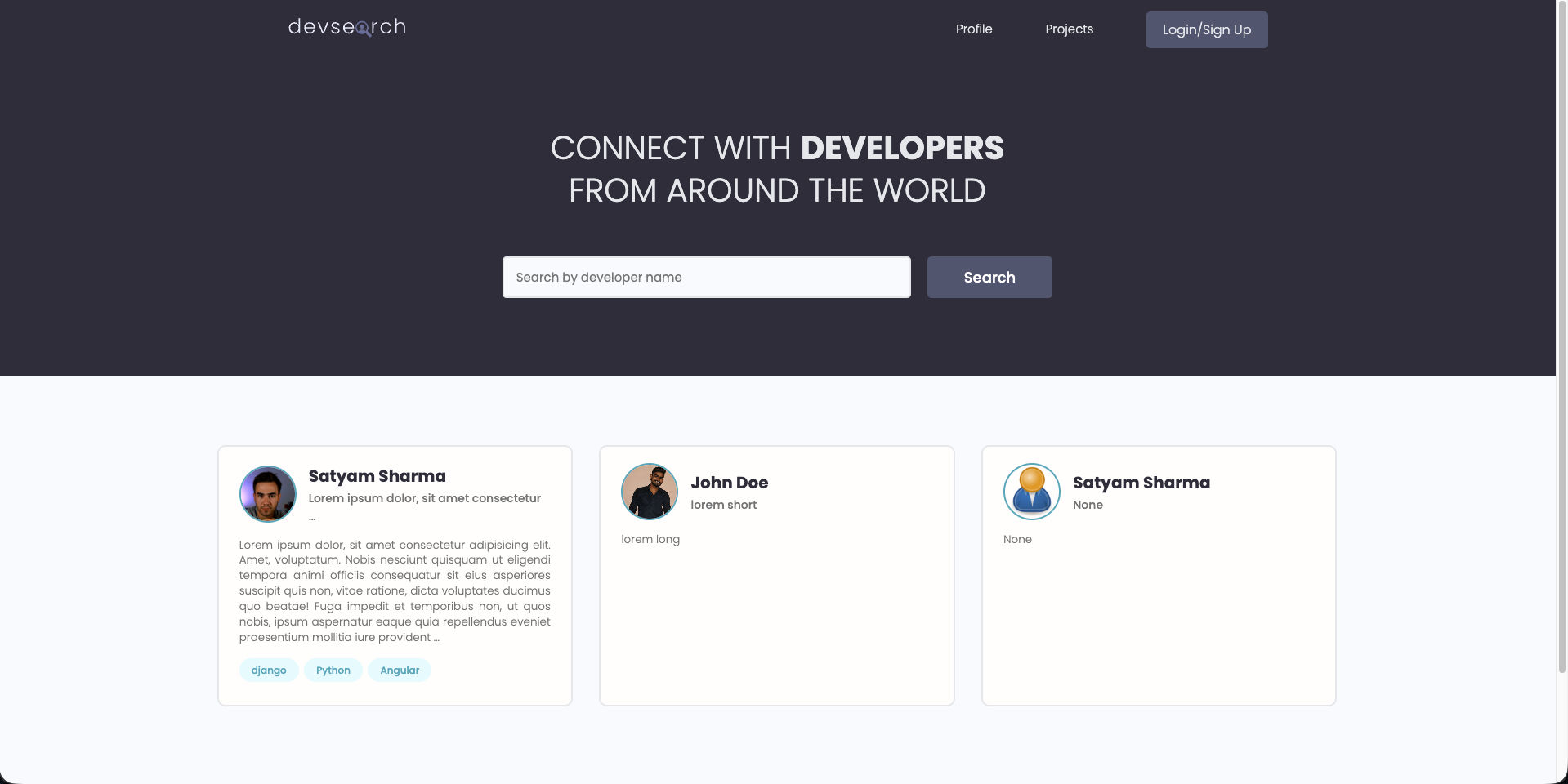 DevSearch