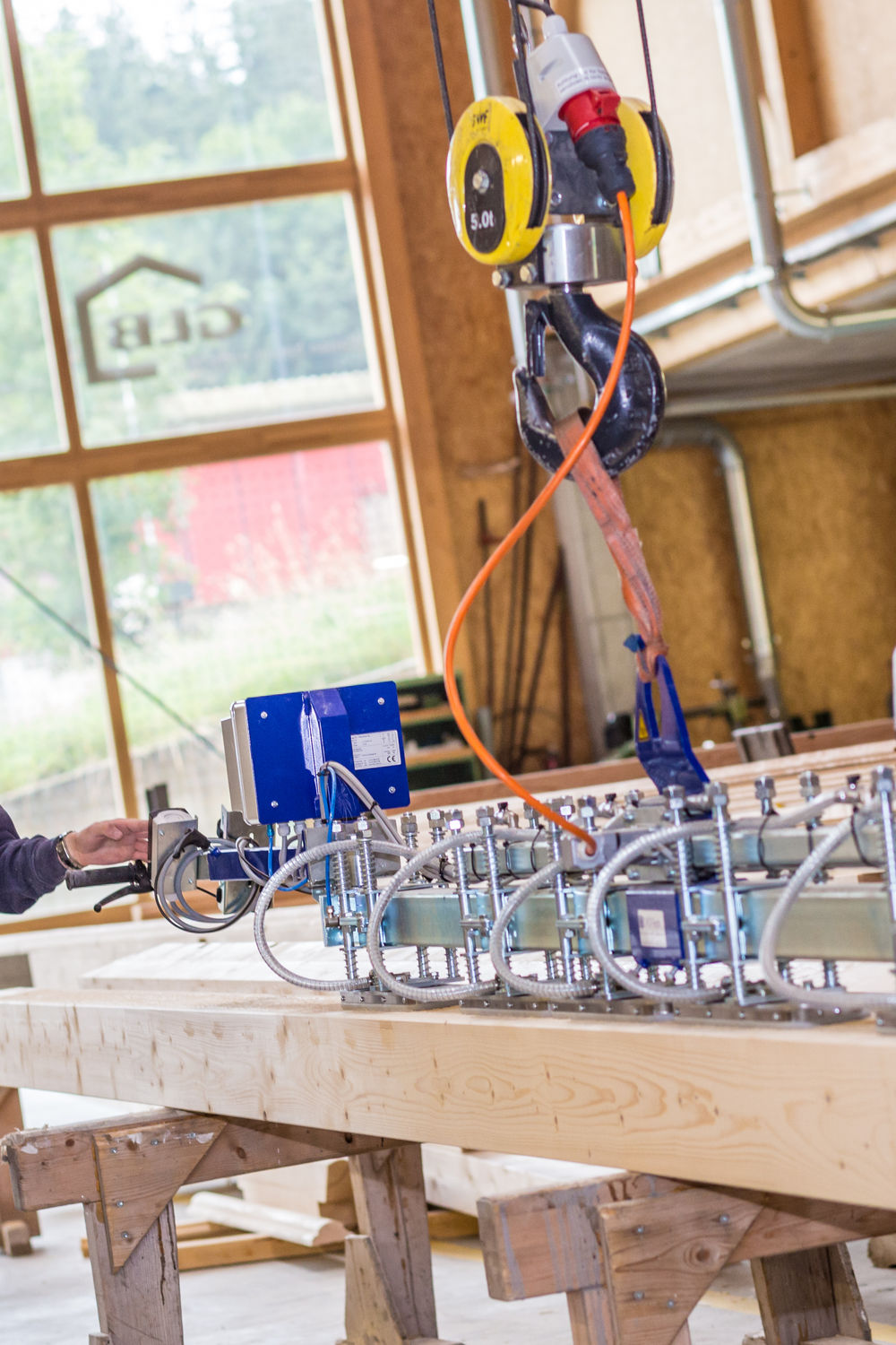 D-TB Vakuumhebegerät für lange Holzelemente