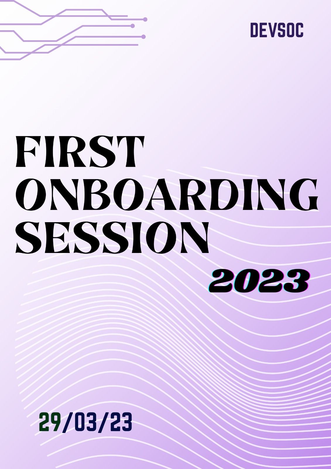 First Onboarding session
