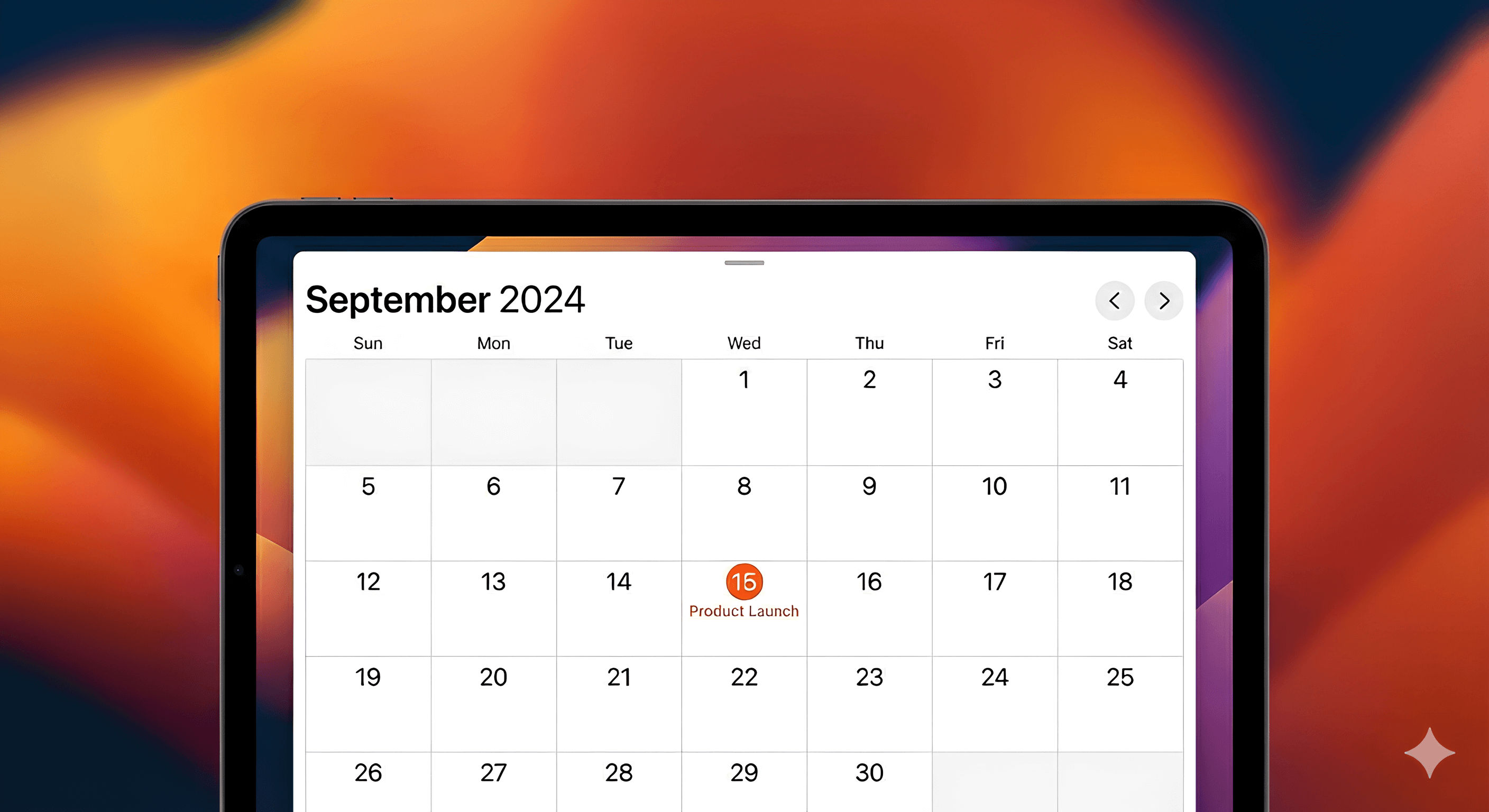 Calendar App system design preview