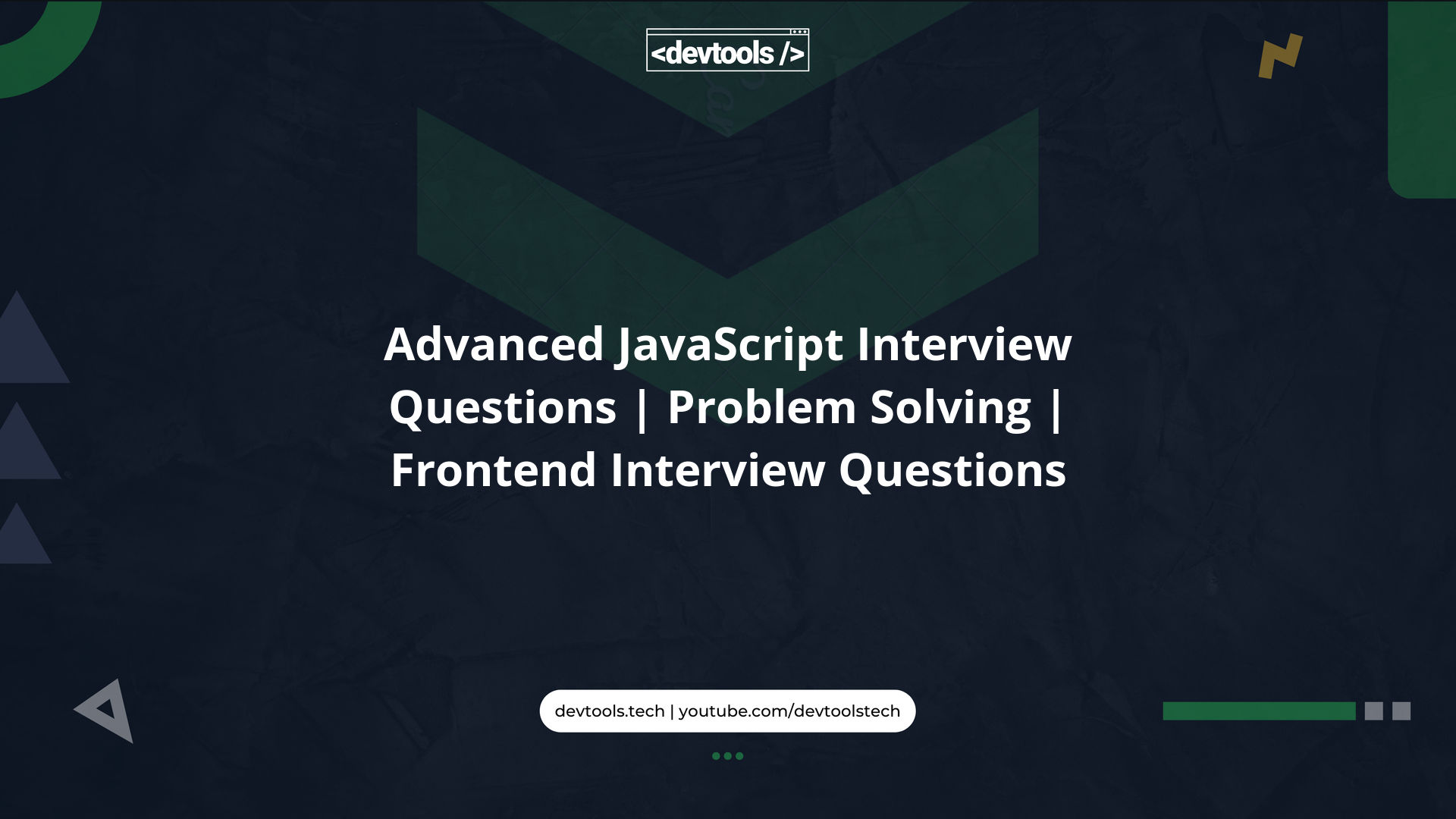 Advanced JavaScript Interview Questions | Problem Solving | Frontend ...