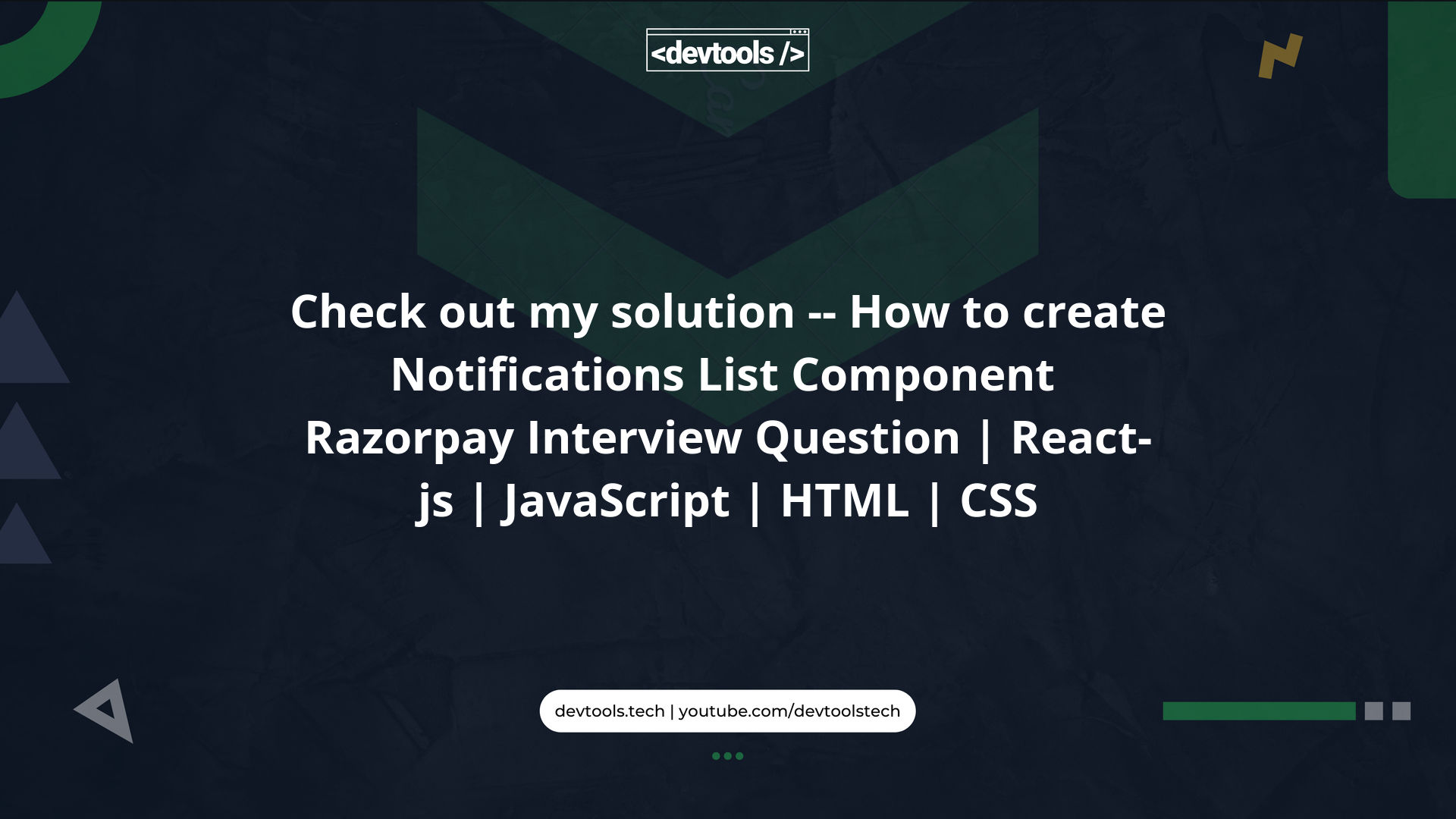 How to create Notifications List Component? Razorpay Interview Question ...