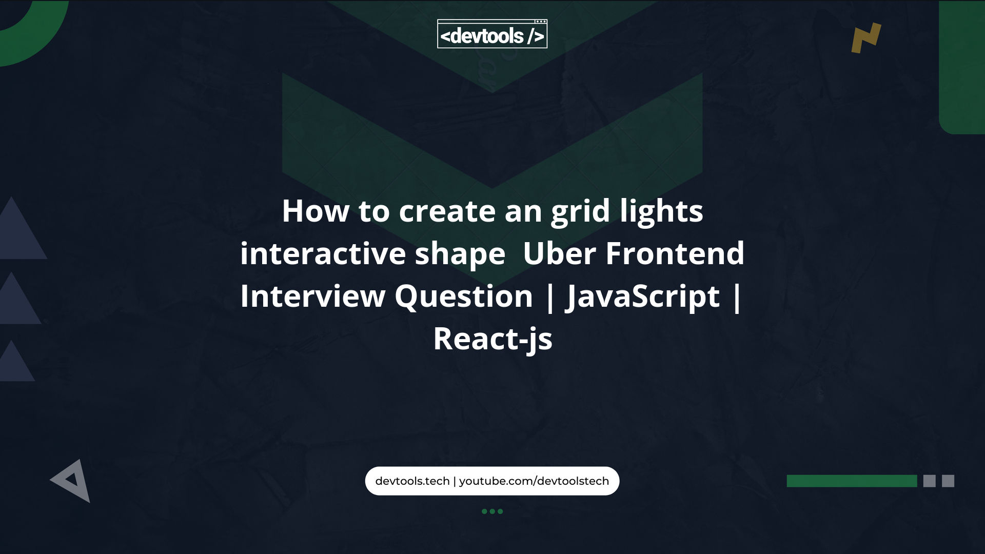 How to create an grid lights interactive shape? Uber Frontend Interview ...