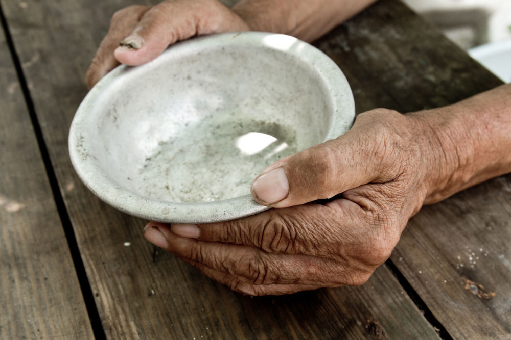 Brasil teve 9% de sua população em situação de insegurança alimentar grave em 2020. (Fonte: Shutterstock/StanislauV/Reprodução)