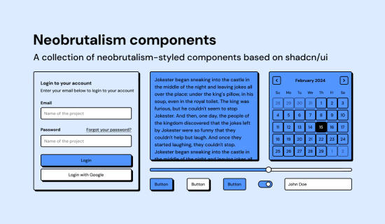 Neobrutalism components