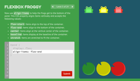 Flexbox Froggy