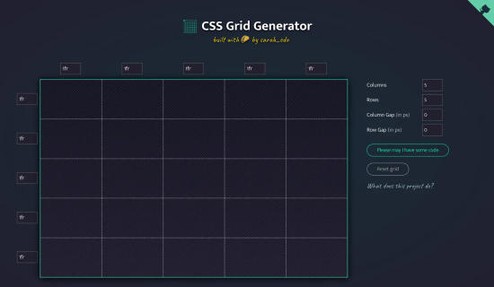 CSS Grid Generator