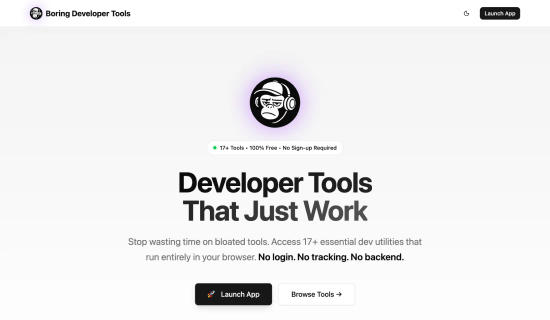 Boring Developer Tools