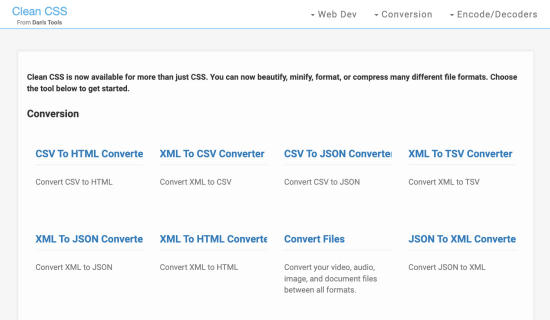 Clean CSS