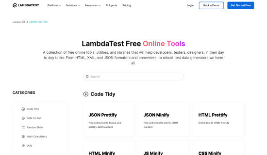 LambdaTest Free Online Tools