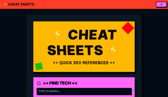 Cheat Sheets