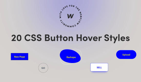 20 CSS Button Hover Styles