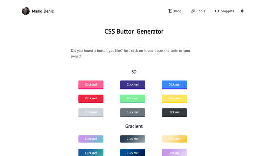 CSS Button Generator