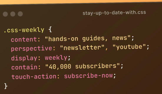 CSS Weekly