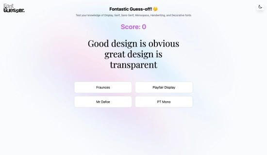 Font Guesser