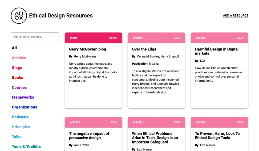 Ethical Design Resources | Dezi Gallery
