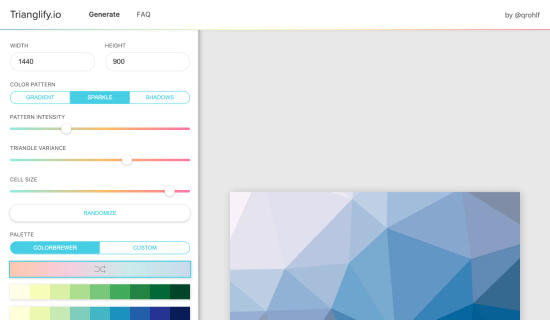 Trianglify.io
