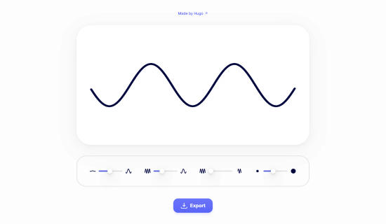 Sine wave SVG generator