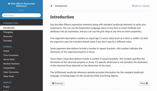 After Effects Expression Reference
