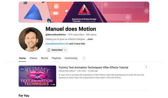 Manuel does Motion Channel