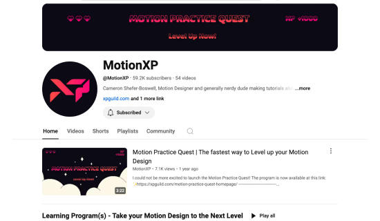 MotionXP Channel