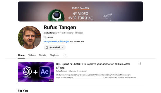 Rufus Tangen Channel