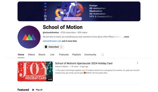 School of Motion Channel