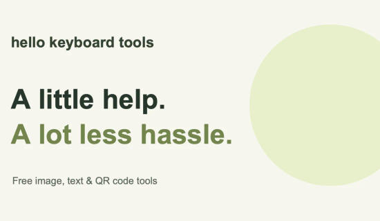 Hello Keyboard Tools