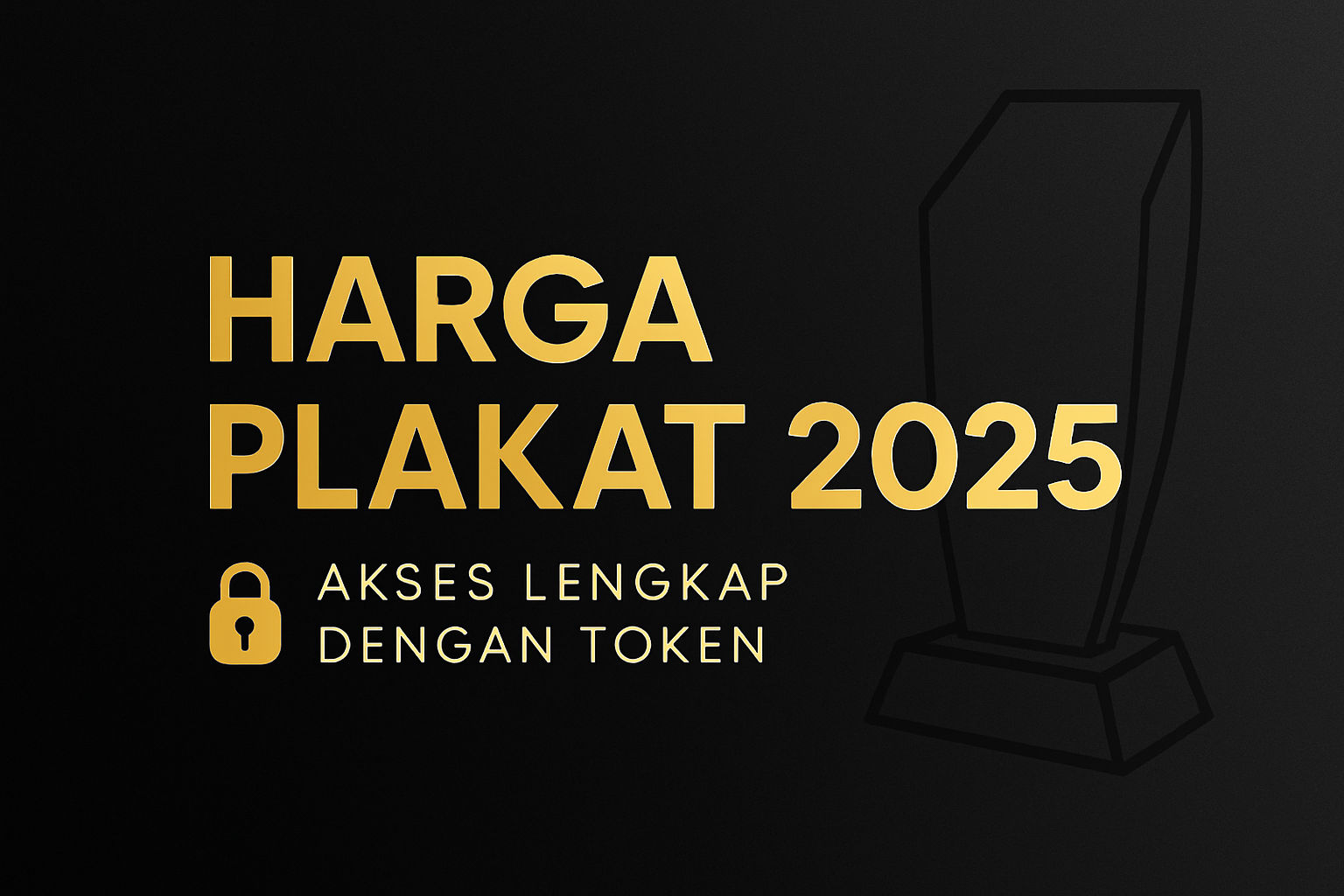 icon harga plakat 2025 – panduan lengkap, faktor penentu, dan kisaran biaya