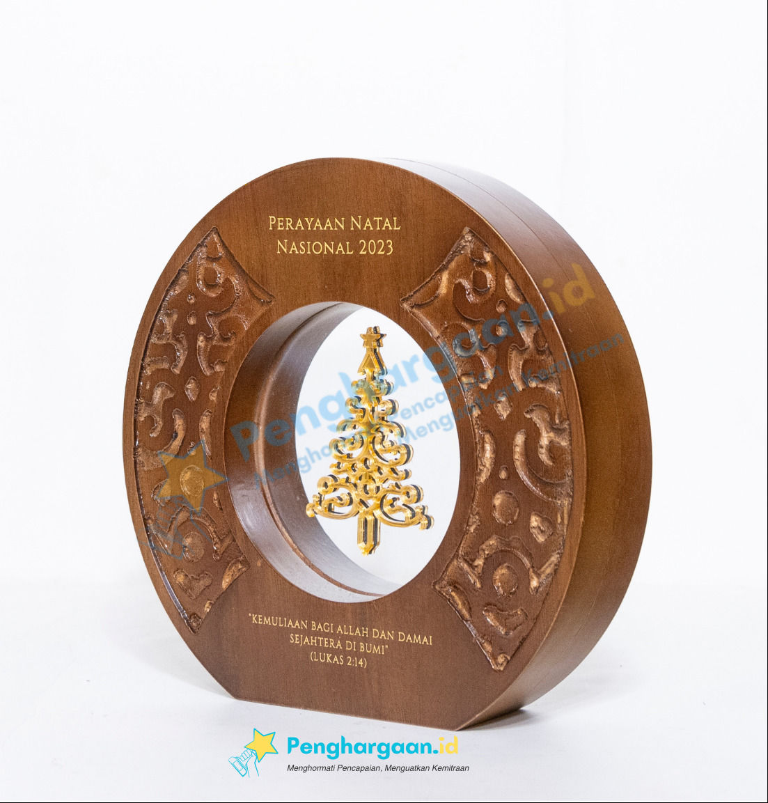 Plakat Kayu Eksklusif Natal Nasional Indonesia