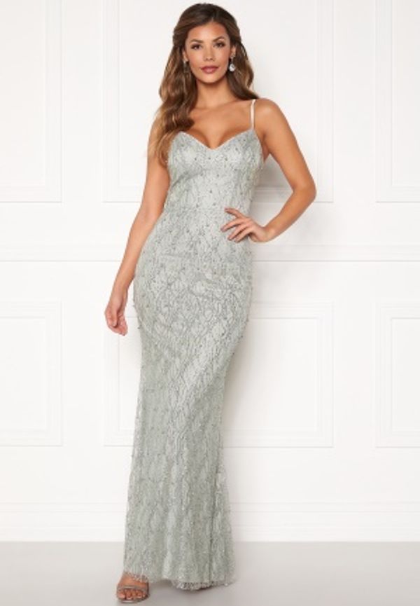 Chiara Forthi Diamond gown Silver grey 42