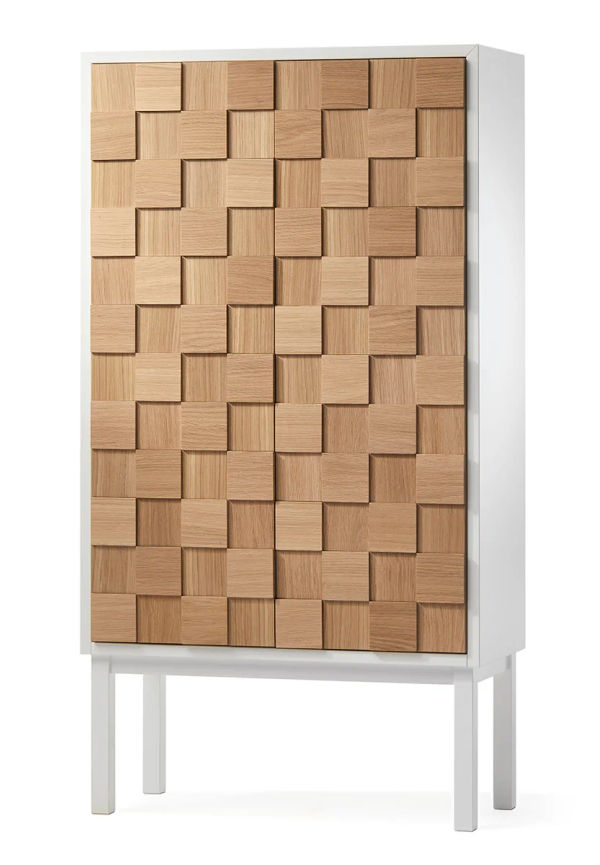 Stilren vit skåp i ek från A2.