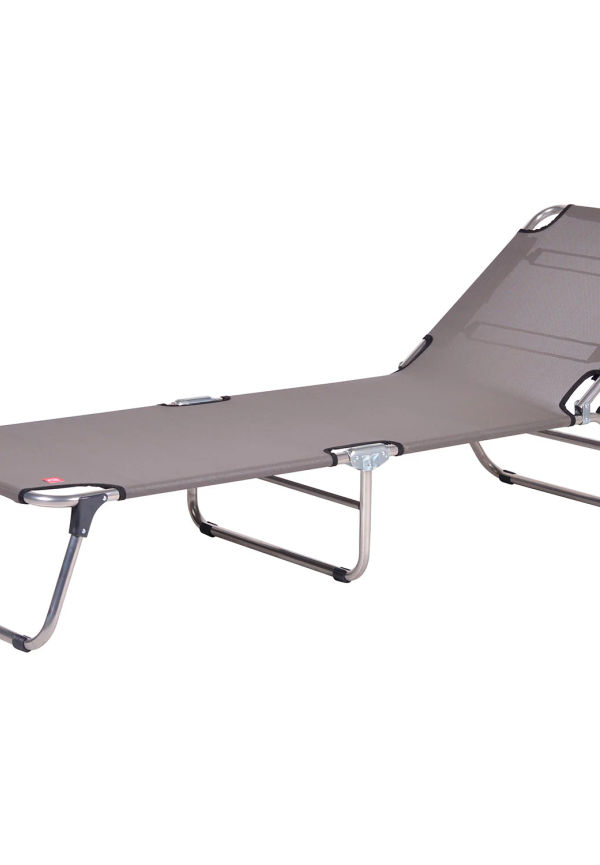 Trendig aluminiumsolsäng 2025 från Fiam.