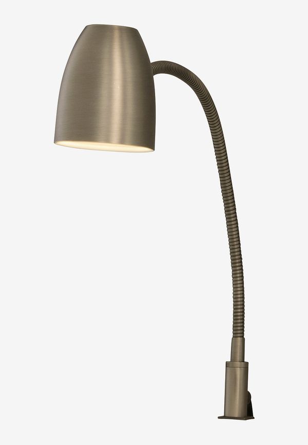 Grå Aneta Lighting-vägglampa i snygg modell.