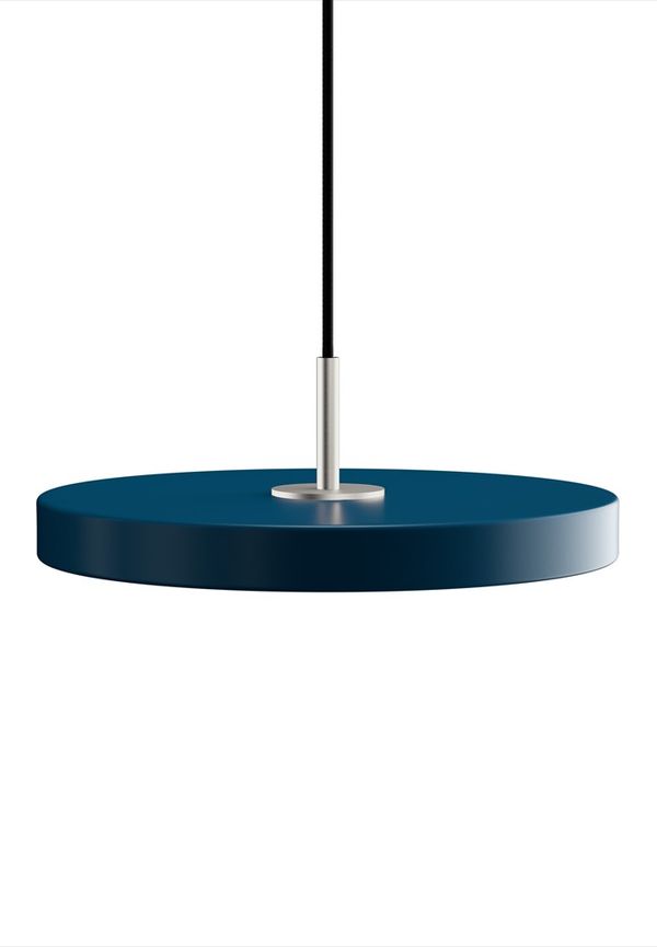 Blå UMAGE-lampa i supersnygg modell.