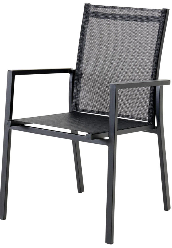 Härlig stapelstol i aluminium från Brafab.