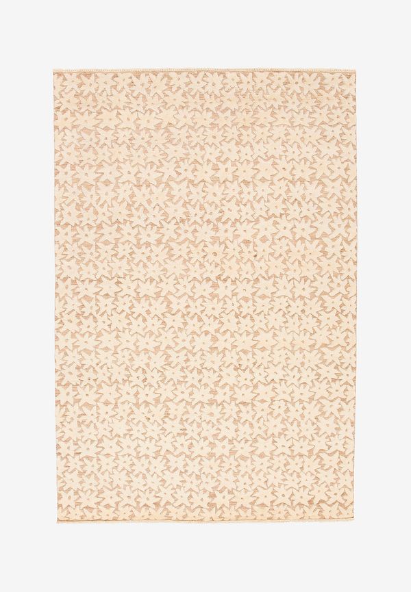 Mysig bargi matta i flerfärgad färg gjord i ull.