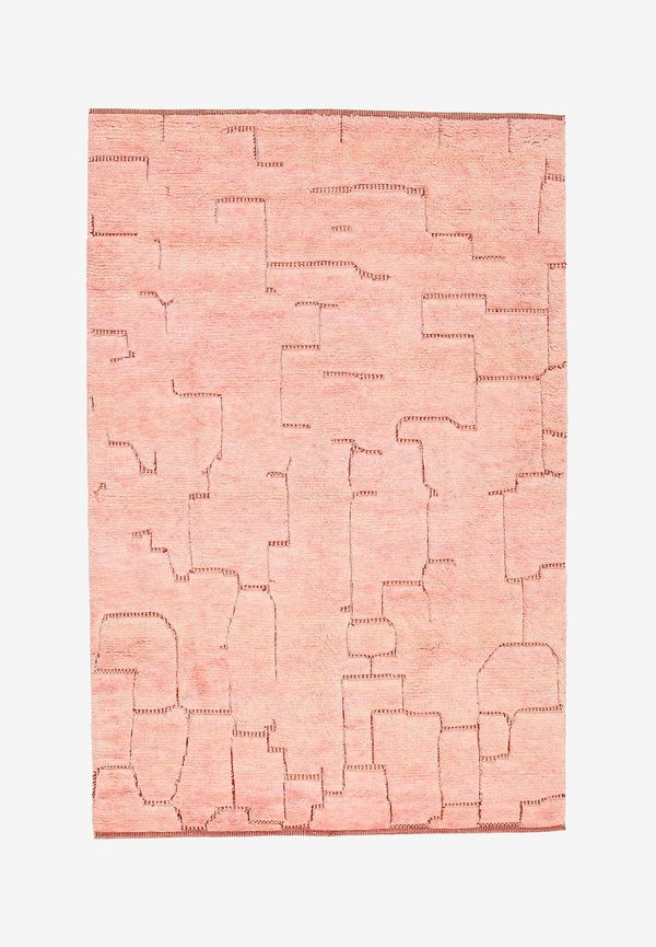 Rosa Bargi-ullmatta i fin modell.