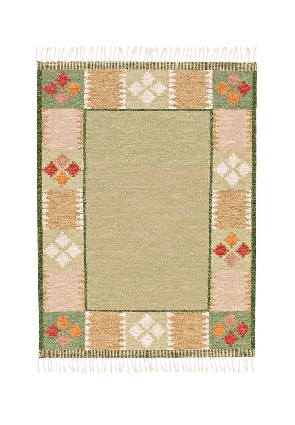 Härlig ullmatta i grönt från Bargi.