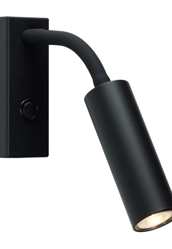 Svart Belid-lampa i ikonisk modell.