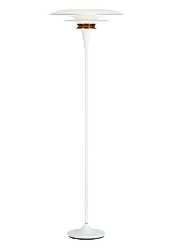 Härlig golvlampa i vitt från Belid.