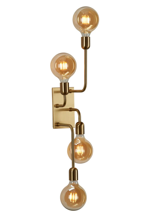 Klassisk guldfärgad lampa 2025 från Belid.