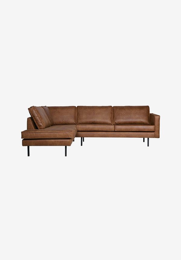 Superfin lädersoffa i brunt från BePureHome.
