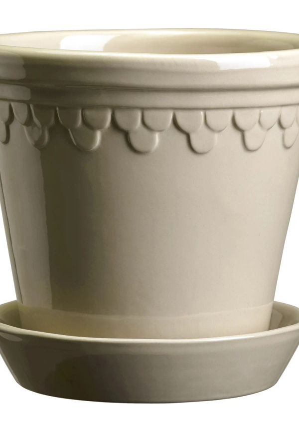 Riktigt trendig beige kruka 2025 från Bergs Potter.