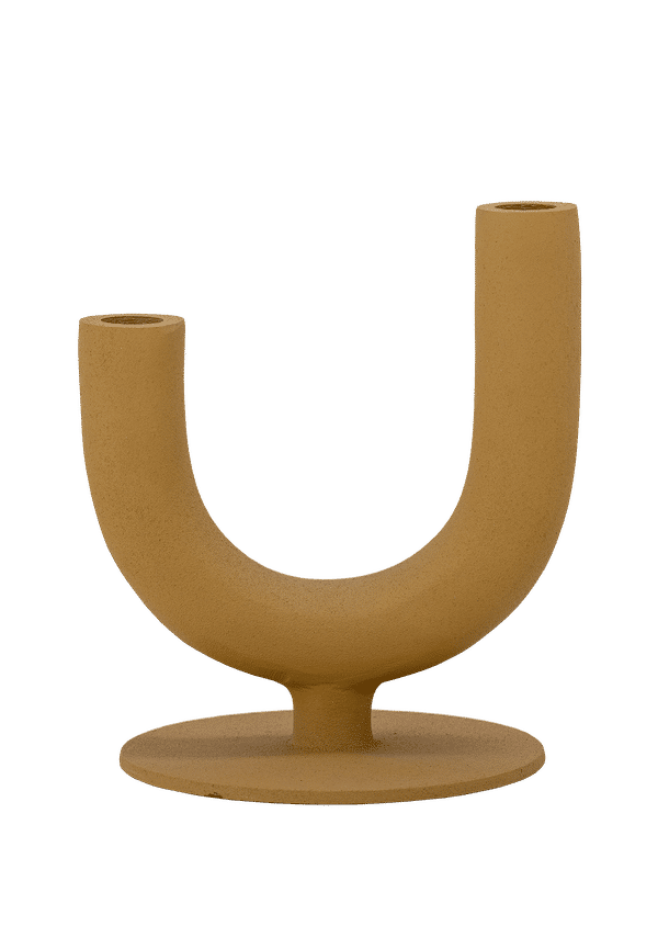 Fin aluminiumbord i gult från Bloomingville.